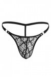 VemeFufu Homme String Thong Tanga Sexy Hot sous-Vêtement pour Hommes 1 PCS Noir