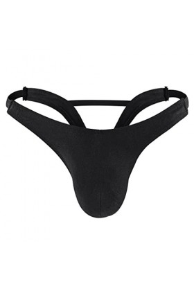 Czizitong sous-vêtements G-Strings de Lingerie Sexy pour Hommes Noir 