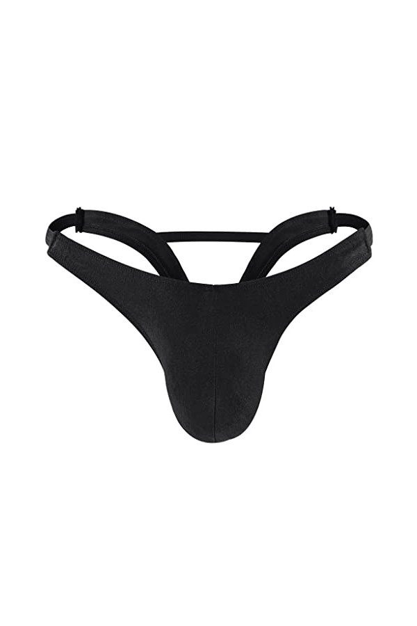Czizitong sous-vêtements G-Strings de Lingerie Sexy pour Hommes Noir 