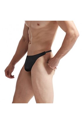 Czizitong sous-vêtements G-Strings de Lingerie Sexy pour Hommes Noir 