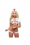 SKFLABOOF Tenue Infirmiere Ouverte Costume Adulte Coquine Hot Hot Hard Anime Tablier Mini Sailor Pute Deguisement Sexy Coquin