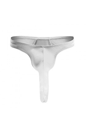 Czizitong Hommes Elephant Bulge Pouch Thong sous-vêtements Hommes sous-vêtements à Cordes G Blanc 