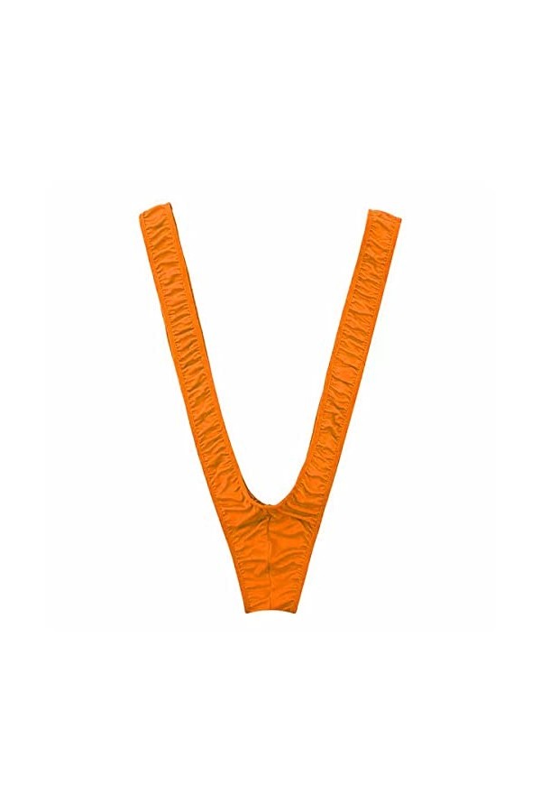 VemeFufu String Mankini pour Homme Taille Unique Couleur Orangé Vdai-Mingxing-Cheng 