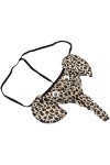 Czizitong Hommes Eléphant sous-vêtements Lingerie Sexy Thongs G-Strings Léopard 