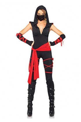 Leg Avenue Ninja Adult Sized Costumes, Rouge, S Femme