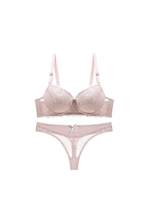 Ensemble Soutien Gorge et String Femme Erotique sous-Vetements Sexy Vêtements De Nuit 2 Pièce Lingerie Sexy Ensemble Dentelle