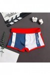 Sous-vêtements en coton pour homme - Pour garçon - Personnalité - Pantalon ample - Boxer de sport pour homme, rouge, M