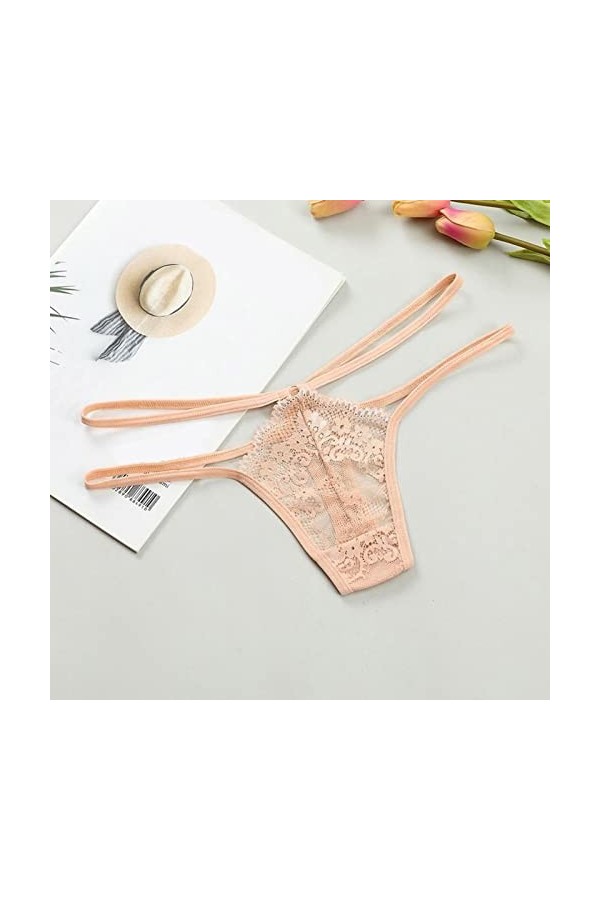 HELLORSOON String pour Femme,Sexy Charmant Ficelles Charmantes Échancré Body Lingerie Culotte Coton