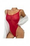 Fulidngzg Lingerie sexy pour femme - Ouvert - Dentelle - Lingerie sexy SM - Nuisette - Body en maille transparente - Lingerie