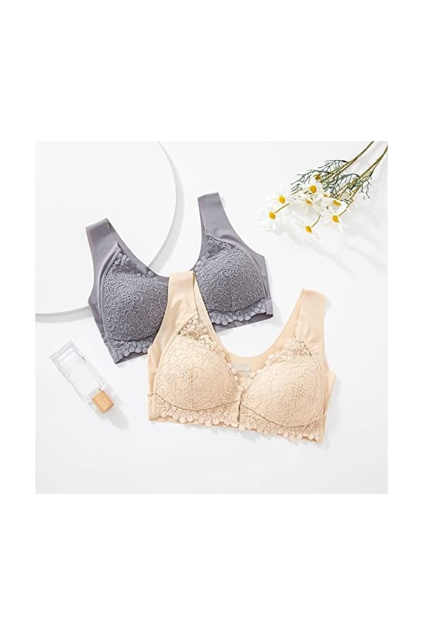 Lingerie Femme Sexy Ensemble Homme Sexy Hot y22k Soutien-Gorge Haut pour Femme sans Anneau en Acier Soutien-Gorge Boucle Avan