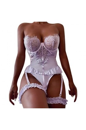 Lingerie Femme Sexy Ensemble Homme Sexy Hot y2*k sous-vêtements Sexy en Dentelle pour Femmes sous-vêtements Sexy de Couleur P