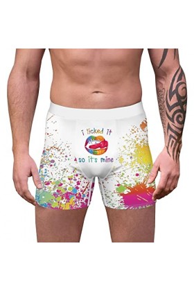 String Homme Sexy Hot Dentelle Slips Boxer Hommes Jeunesse Roman Dessin Animé Motif Impression Boxe sous-Vêtements Shorts Imp