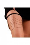 Boho Style Multi Layer Cuisse ChaîNe Jambe Corps ChaîNe Harnais Gothique Jambe JarretièRe Mode Plage Rave Partie Corps Fourni
