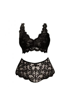 MODSGUE Ensemble de lingerie sexy sexy - Débardeurs séduisants - Sous-vêtements tendance - Soutien-gorge et culottes en dente