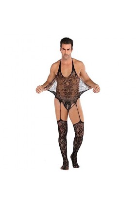 Générique String Homme Sexy Hot Dentelle Slips Boxer Collants Sexy en résille pour Hommes Robes pour Hommes Tissu Éponge Chau