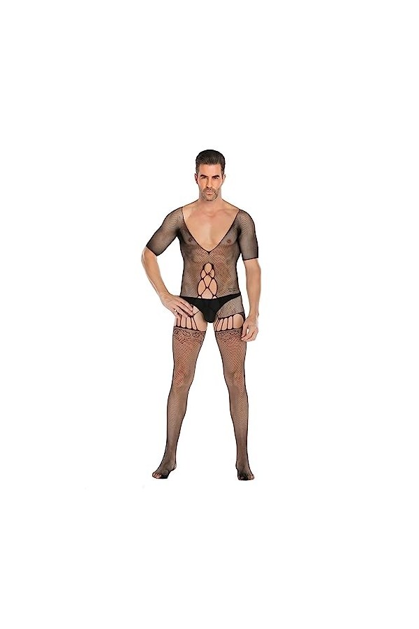Générique String Homme Sexy Hot Dentelle Slips Boxer Collants Sexy en résille pour Hommes Peignoir De Bain Homme Éponge C, O