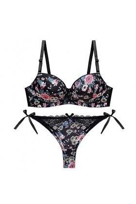 Femme Lingerie Sexy Ensemble Erotique Ensemble Soutien Gorge et String Dentelle Vêtements De Nuit Sexy sous-Vetements 2 Pièce