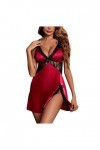 Générique Chemises De Nuit Femme Lingerie Femme Tenue Sexy Nuisette Sexy sous Vetements Feminins Sexy Confortable Nuisette Fe