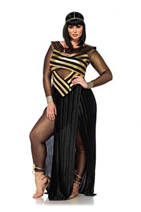 Leg Avenue Nile Queen Adult Sized Costumes, Or Noir, 3X-4X EUR 54-58 Femme