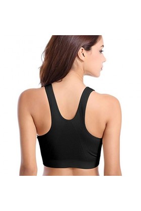 Zannycn Bustiers Soutien-gorge adhésif sans armatures pour femme, Noir , S
