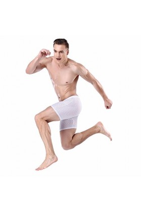 Sous-vêtements Pouch Briefs Culotte sexuelle pour homme Boxer ​ s Boxer drôle, Blanc., XXL