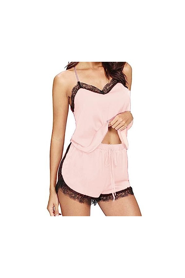 Zannycn Ensemble de lingerie sexy pour femme - Ensemble de sous-vêtements érotiques - Ensemble soutien-gorge et culotte en de