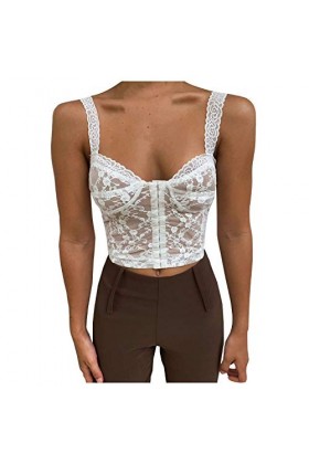 liaddkv Top Bellyband Lingerie Sexy Pyjama Femme Sling Fashion Femme Lingerie Sexy, Blanc., M