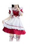 Maid Dress Femme Cosplay Anime Outfit French Maid Halloween Costume Including Dress Headwear Apron Anneau de Manchette Anneau