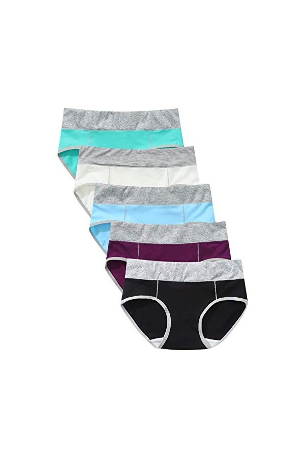 PANPANY Culottes pour Femme Confortables Sexy Panties Multicolore Soutien-Gorge Dentelle sous Vetements Tanga Slips Multipack