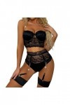 Lingerie Femme Sexy Ensemble Homme Sexy Hot y25k Femmes 3PC Sexy Dentelle Lingerie Sexy Mode Sexy sous-Vêtements Costumes Lin