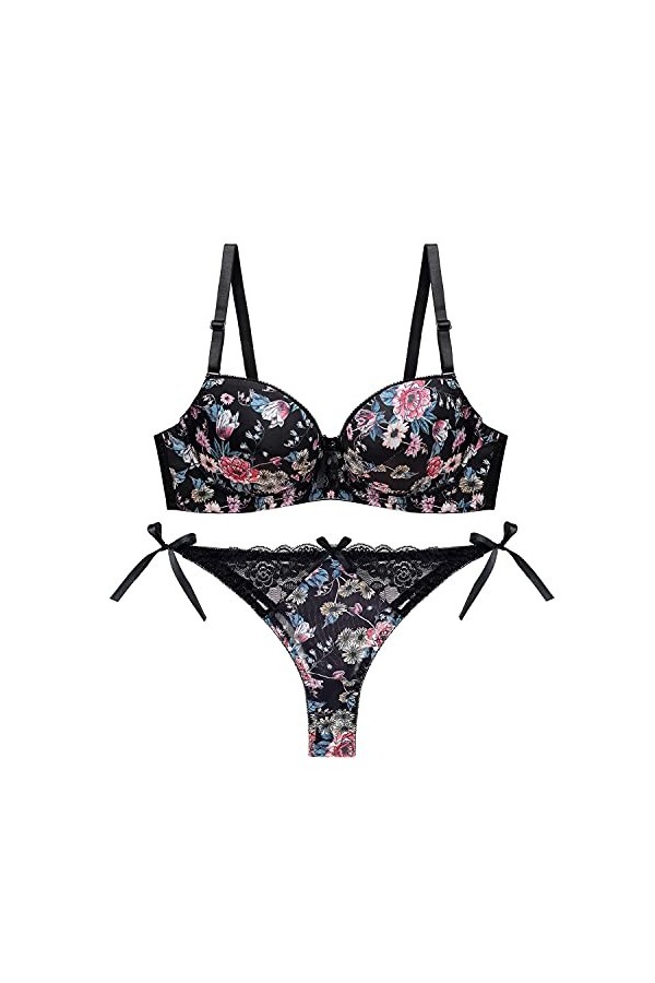 Femme Lingerie Sexy Ensemble Erotique Ensemble Soutien Gorge et String Dentelle Vêtements De Nuit Sexy sous-Vetements 2 Pièce