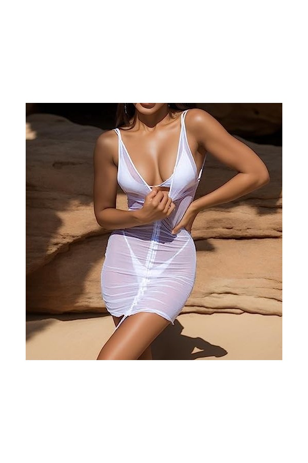 Générique Femmes Sexy Dentelle Body et Combinaison en Dentelle Décolleté en V Sexy Teddy Sexy LÉté Guepiere Sexy Coquine Lin