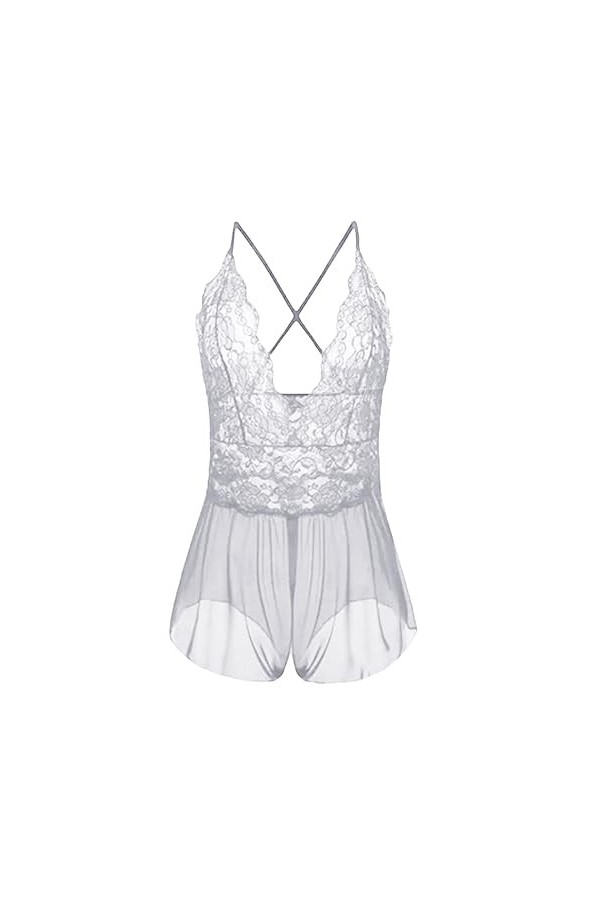 ADMAY Ensemble de sous-vêtements femme sexy dentelle soutien-gorge coton d03 femmes mode une pièce lingerie jeu de rôle linge