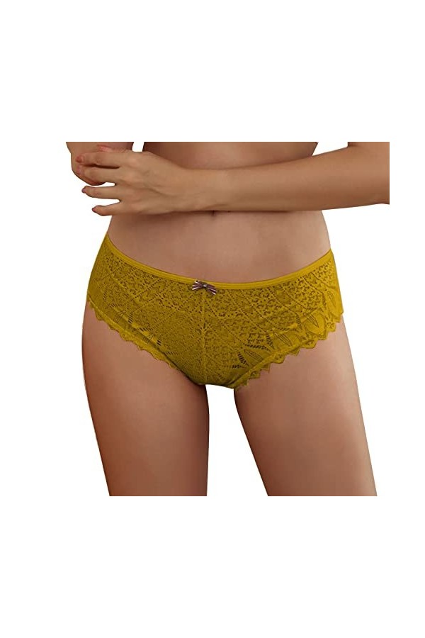 ADMAY Ensemble de sous-vêtements sexy en dentelle pour femme - Culotte en coton pour femme - Crochet - Dentelle - Culotte sex