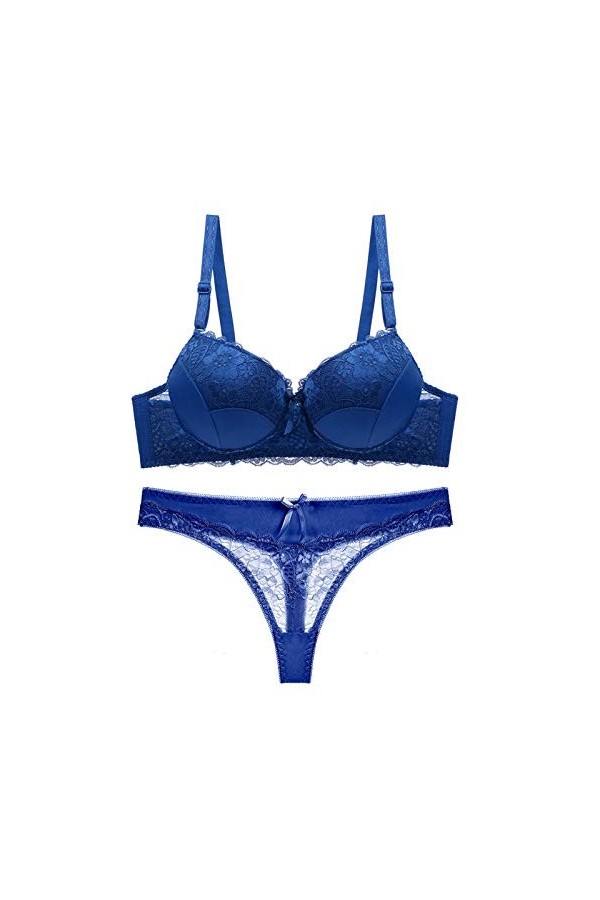Ensemble Soutien Gorge et String Femme Erotique sous-Vetements Sexy Vêtements De Nuit 2 Pièce Lingerie Sexy Ensemble Dentelle