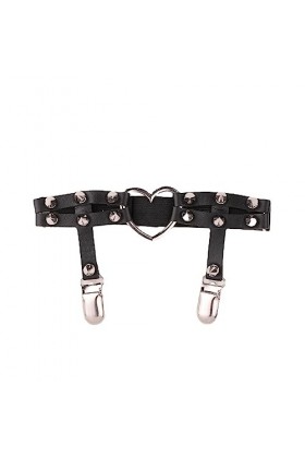 Fashion Girl must have : jarretière en métal boucle, créer une mode différente, collants short assorti porte-jarretelles, Noi