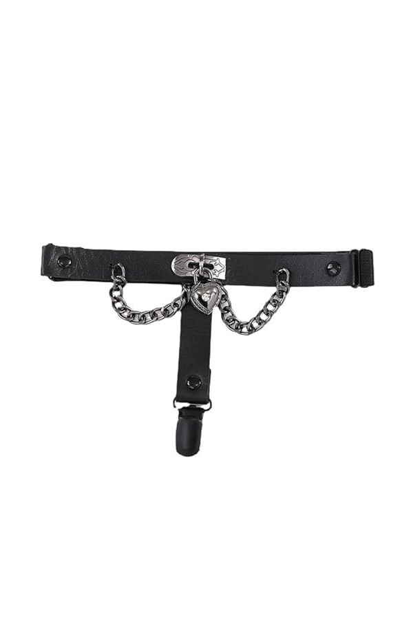 Clips de chaussettes en forme de cœur - Pour femme - Élastique - Style chic - Style punk - Avec clips pour chaussettes, Un en