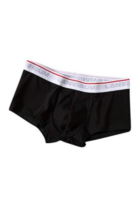 Sous-vêtements sexy pour homme en U - Respirant - Fruit - Sous-vêtements pour homme, Noir , L