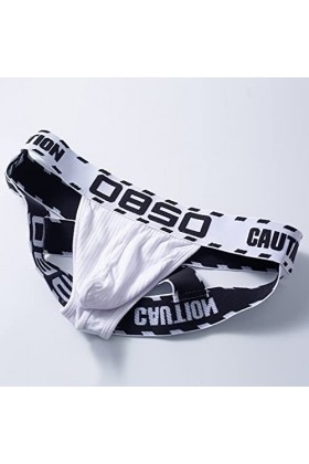 LOIJMK Tanga Fun Low Waisted Four Fold Pants Maillot de bain pour homme, Blanc., XXL