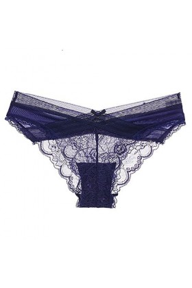 Culotte ajourée sexy en dentelle transparente pour femme - Sans trace - Triangle-été