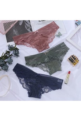 Culotte ajourée sexy en dentelle transparente pour femme - Sans trace - Triangle-été