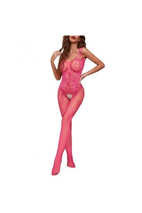 Générique Ensemble Lingerie Femme Hot Sexy Bodysuit Résille Bodystocking Nylon Sexy Lingerie Pour Femmes Full Body Bas Ouvert