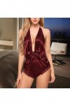 Kasmole Body Lingerie,Body sexy réglable en V profond | Tenue sexy pour femme, lingerie en dentelle pour nuit de lune de miel