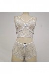 Zannycn Ensemble de lingerie sexy pour femme - Ensemble de sous-vêtements en dentelle - Lingerie érotique - Lingerie flirty -
