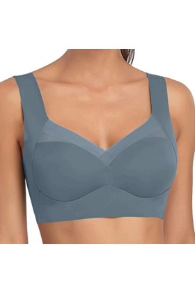 HANXIULIN Soutien-gorge grande taille sans armatures Soutien-gorge doux et confortable sans armatures Soutien-gorge push-up a