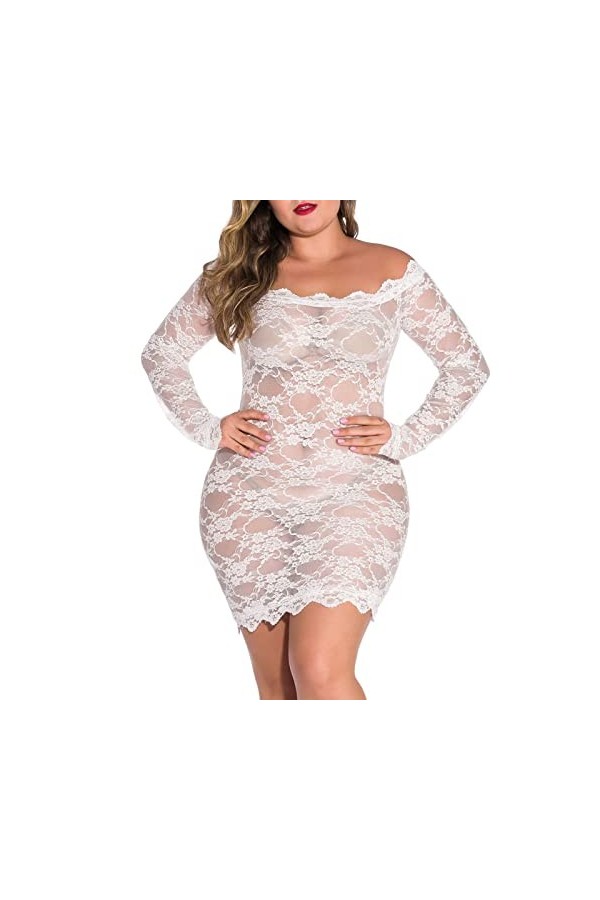 liaddkv - Lingerie pour femme, lingerie, chemise de nuit, pyjama sexy en dentelle, sous-vêtements serrés, adorables sous-vête