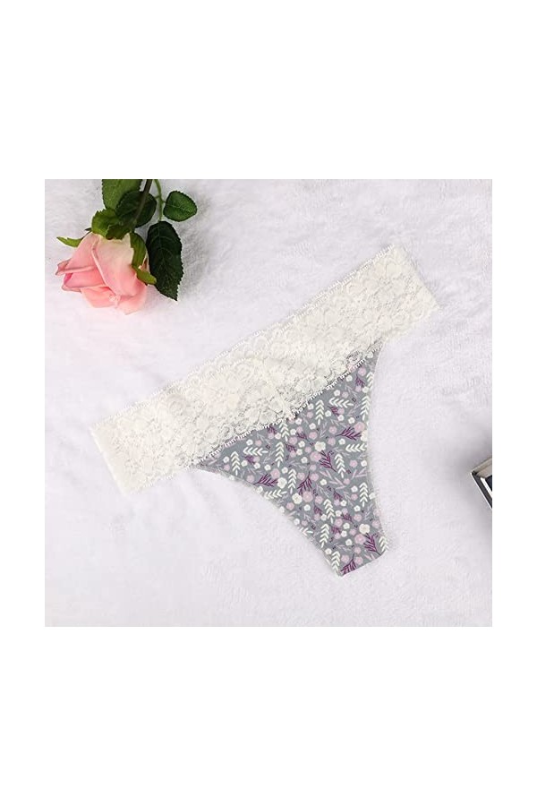 Hot Transparent Culottes Ficelle Stretch Taille Strings Sexy en Dentelle pour Couture Femme Micro String Femme Erotique Tanga