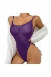 Fulidngzg Lingerie sexy pour femme - Ouvert - Dentelle - Lingerie sexy SM - Nuisette - Body en maille transparente - Lingerie