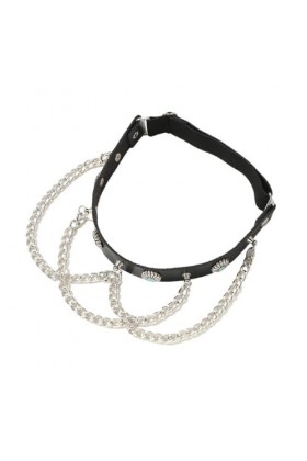 WuLi77 Punk Jambe Cuisse Chaîne Ceinture Gothique Cuisse Chaîne Rock Harajuku Corps Chaînes Discothèque Corps Chaîne Bijoux p