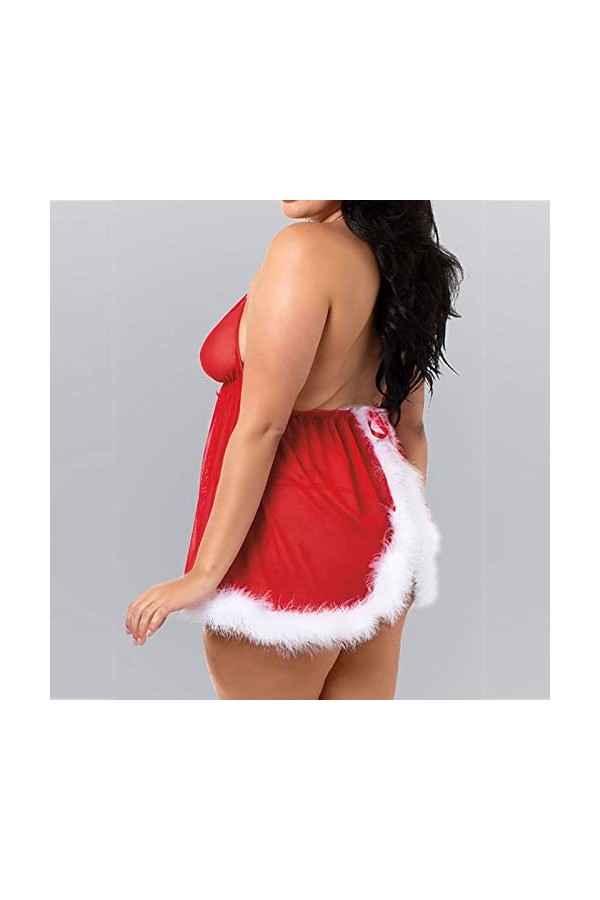 Générique Robe de Noël Femme Sexy Lingerie Coquine Combinaison Femme Sexy Lingerie Femme Classe Costumes Sexy Femme Tenu Sexy